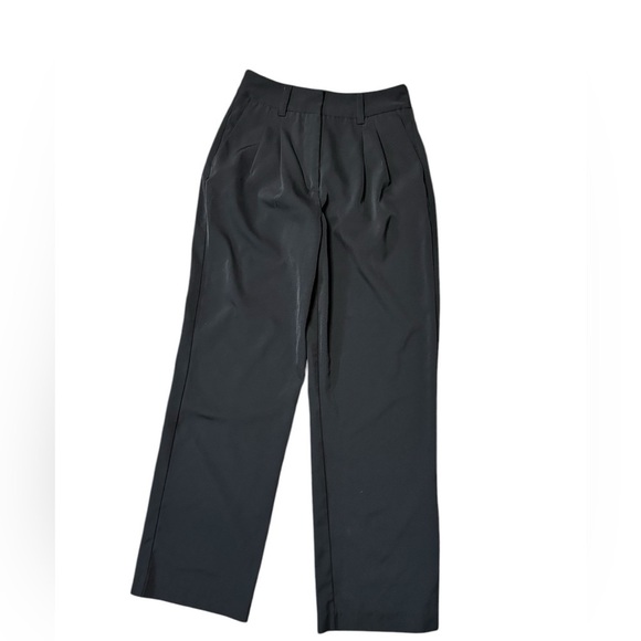 Jason Wu Pants - Jason Wu Wide Leg Pants Mid Rise in Black Size XS